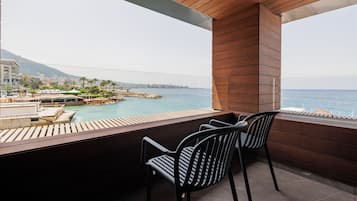 Senior Suite, Balcony, Sea View | Terrace/patio