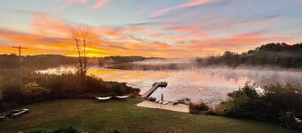 Lakefront Lodge & Adjacent Carriage House-65 Acres-Private Lake, Gourmet Kitchen