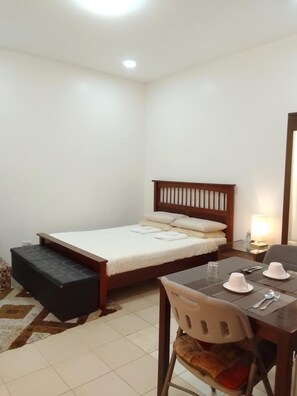 1 غرفة نوم وواي فاي وملاءات أسرّة