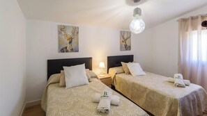 5 bedrooms, iron/ironing board, travel cot, WiFi