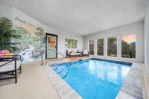 Indoor pool, a heated pool