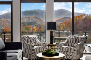 Smart-TV, Kamin, Bücher, Arbeitsbereiche