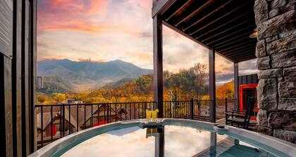 5min walk to Gatlinburg|Mtn View|Sauna|Indr Pool|Game|