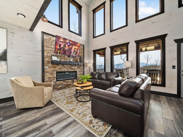 Smart TV, fireplace, offices