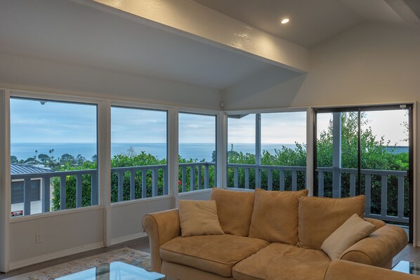 Smart TV, fireplace, computer monitors