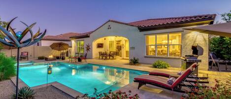 Una piscina climatizada