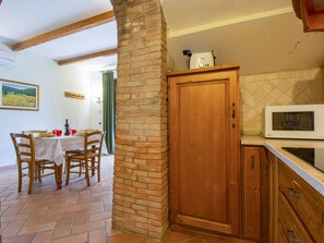 Fridge, microwave, dishwasher, toaster
