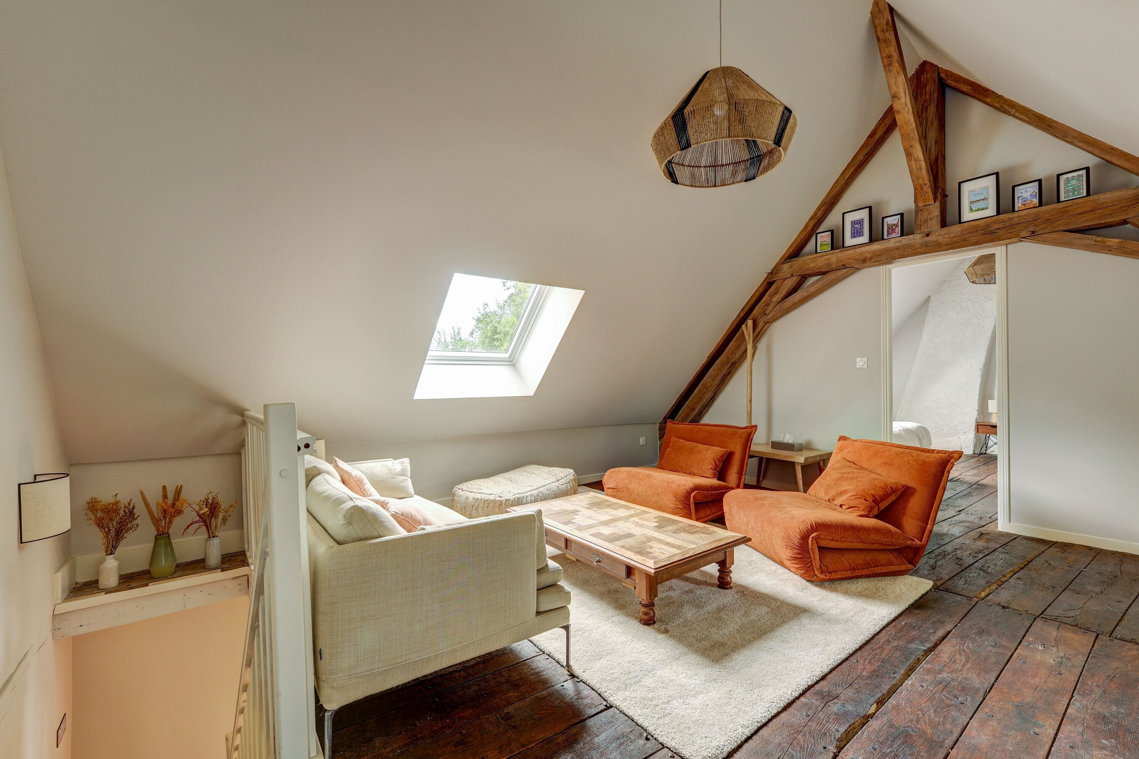 TV, fireplace, table football, ping pong