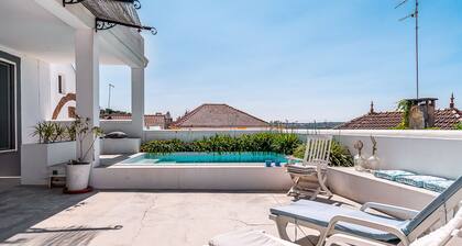 Appartement "Calçada" avec piscine privée, terrasse privée et Wi-Fi