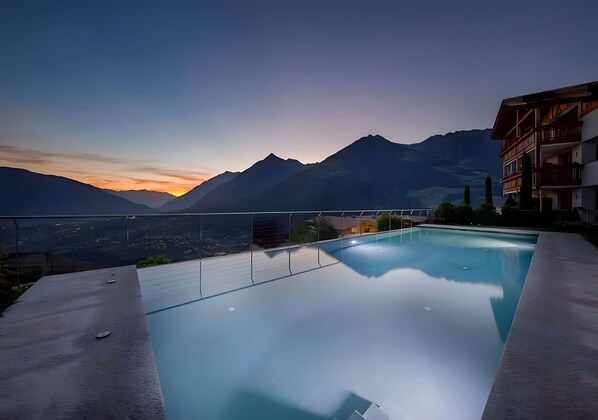 A heated pool