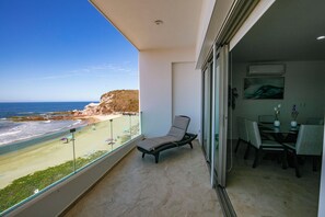Departamento familiar, balcón, vista a la playa | Balcón