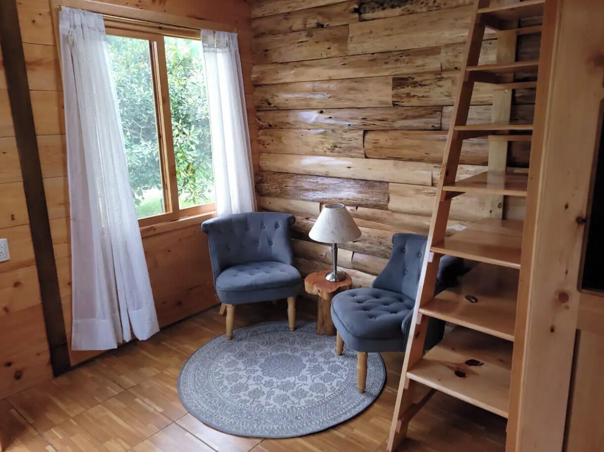 Cabin Tiêu chuẩn, quang cảnh núi | Khu phòng khách | Lò sưởi 