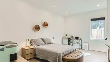 1 bedroom, desk, WiFi, bed sheets