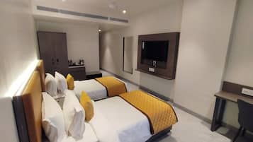 Deluxe-Zweibettzimmer | 1 Schlafzimmer, hochwertige Bettwaren, kostenloses WLAN, Bettwäsche