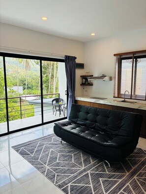 Comfort Apartment, Mountain View | Living area - GM Apartments 2 Bedrooms (Koh Samui)