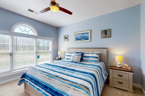 2 bedrooms, iron/ironing board, internet, bed sheets