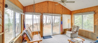 Dock & Fire Pit: Lakefront Cottage in Gould City!
