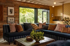 TV, fireplace, table tennis - The Carly Estate | Luxe Wine Country Experience w/ 2 Homes, Entire Lake, Trails & 21 Gorgeous Acres (Carlton)