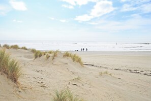 Vlak bij het strand