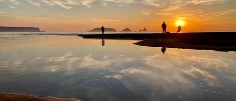 Accommodatie ligt op het strand