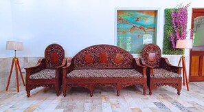 Sittområde i lobbyn