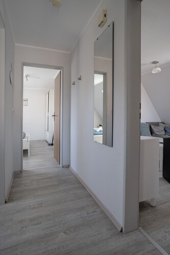 Ferienwohnung 'Deichkieker' mit Gemeinschaftsgarten und Wi-Fi