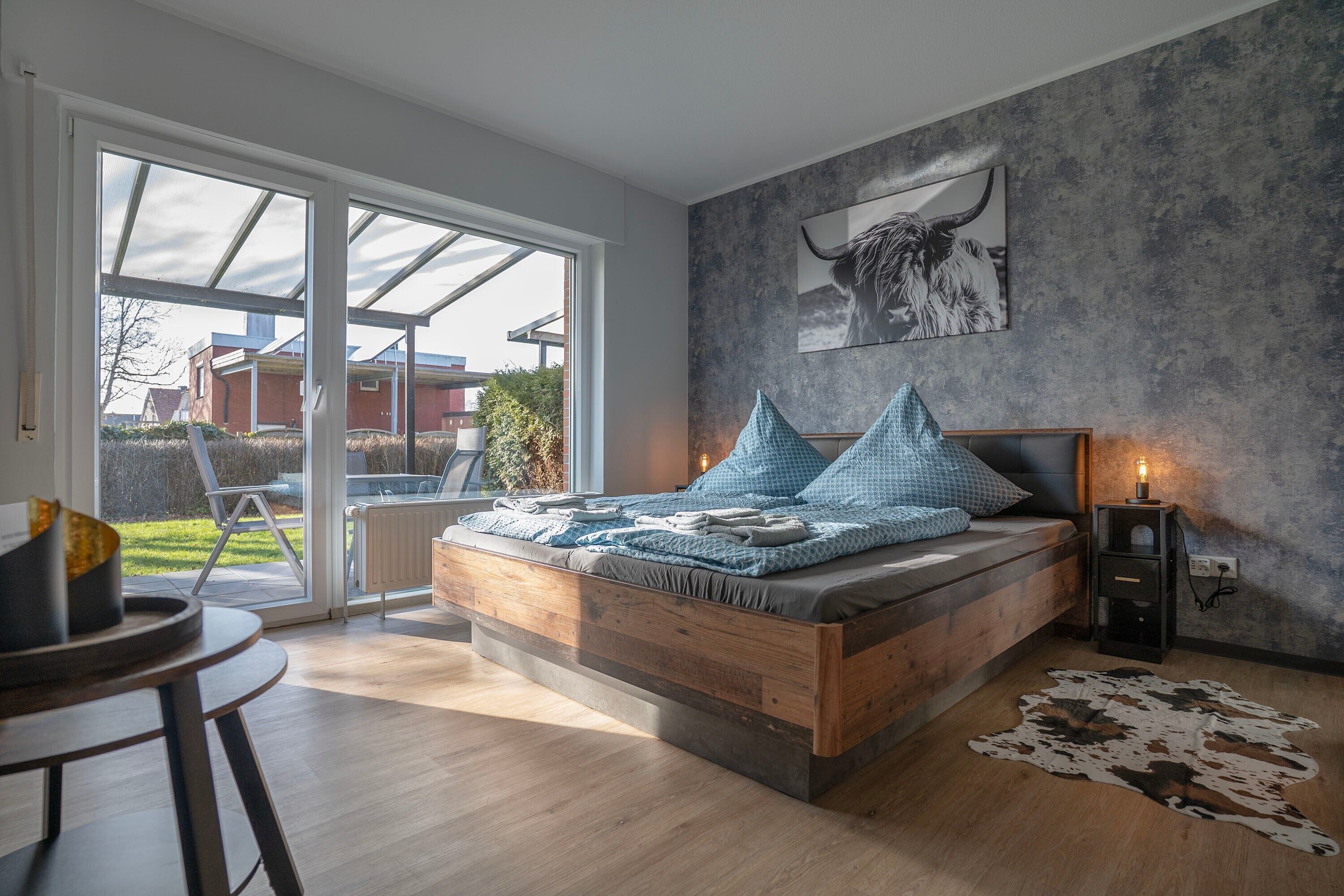 1 habitación, tabla de planchar con plancha, wifi gratis y ropa de cama 