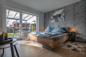 1 bedroom, iron/ironing board, free WiFi, bed sheets - Apartment 'Wattwurm' with Shared Garden and Wi-Fi (Norden)