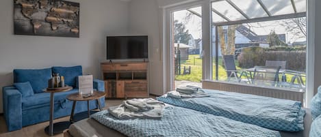 1 chambre, fer et planche à repasser, Wi-Fi gratuit, draps fournis