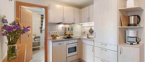 Kühlschrank, Ofen, Herdplatte, Geschirrspüler