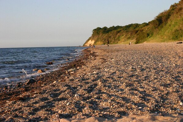 Vlak bij het strand