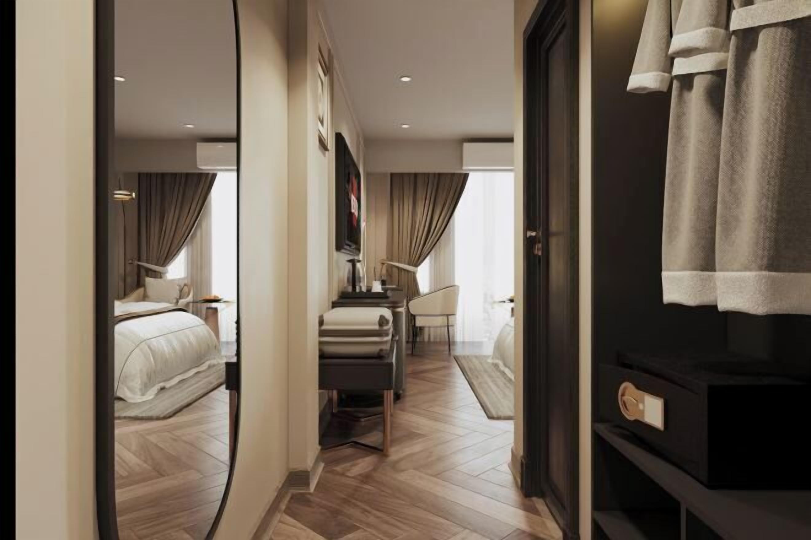 Allergiatestatut vuodevaatteet, minibaari (osa tuotteista ilmaisia)