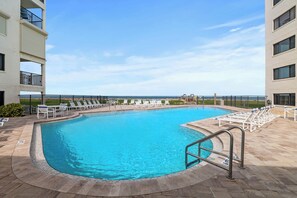 A heated pool