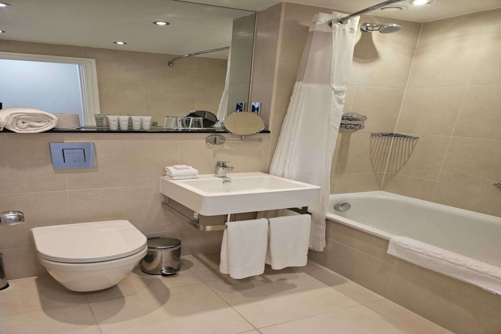 Shower, hair dryer