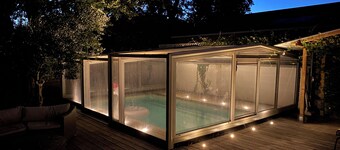 Secluded villa on the Bassin d'Arcachon with private heated pool