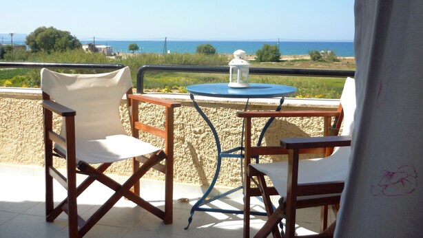 Studio, Sea View | Terrace/patio - Villa Fleria Seaside Studios & Apts (Platanias)