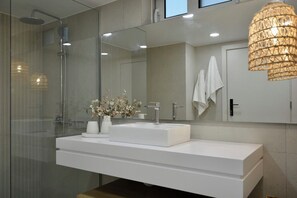 Superior Apartment, Garden View | Iron/ironing board, free WiFi, bed sheets - Villa Fleria Seaside Studios & Apts (Platanias)