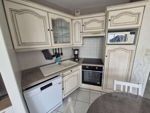 Microwave, oven, stovetop, dishwasher