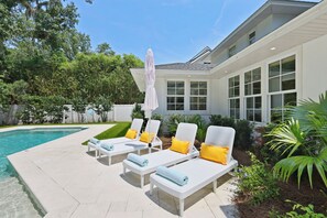 A heated pool