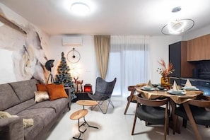 Departamento, 2 habitaciones, Terraza, vista al jardín | Sala de estar