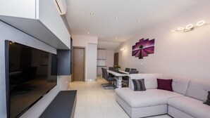 Apartment | Living area - Two-bedroom Apartment Near Beach (Sibenik)
