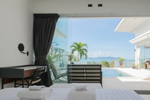 Spa - Stylish 3BR villa with sea views, private pool, near Fisherman’s Village. (Ko Samui District)