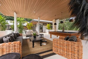 Terrace/patio - Luxury 5‑bed villa in Mae Nam with pool, spa, gym, cinema & garden near golf and beaches. (Koh Samui)
