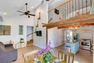 Walk to Riverfront Beach: Kernville Escape