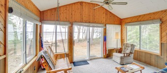 Dock & Fire Pit: Lakefront Cottage in Gould City!