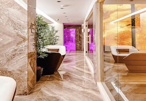 Espace de soins pour les couples, sauna