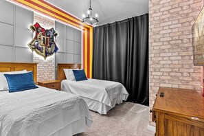 4 bedrooms, iron/ironing board, travel cot, WiFi