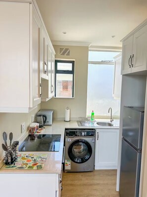 Microwave, oven, stovetop, dishwasher