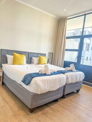 2 slaapkamers, een strijkplank/strijkijzer, wifi, beddengoed