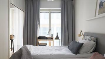 1 makuuhuone, työpöytä, silitysrauta/-lauta, ilmainen Wi-Fi